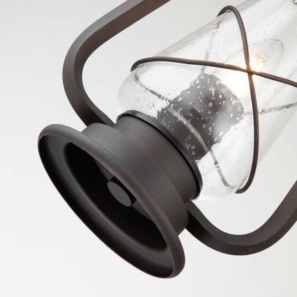 Elstead - Venkovní lustr na řetězu MINERS 1xE27/60W/230V IP44 bronzová